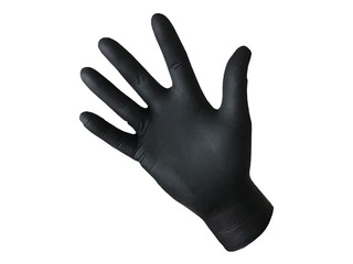 Cimdi BaltLine, nitrila, bez pūdera, melni, L izmērs, 100 gab.