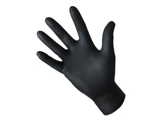 Nitriilkindad ilma puudrita BaltLine S suurus, 100 tk, must