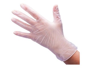 Cimdi Baltline, vinila, bez pūdera, caurspīdīgi, M izmērs, 100 gab.