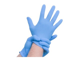 Cimdi BaltLine, nitrila, bez pūdera, zili, M izmērs, 100 gab.