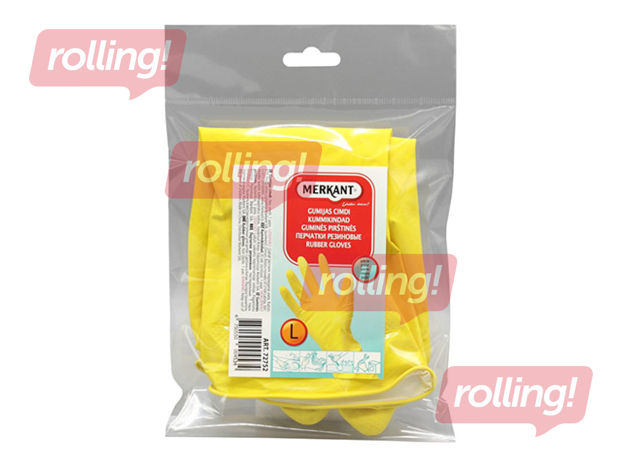 Rubber gloves Merkant, size L