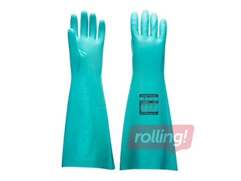 Перчатки, химически стойкие, особо длинные, нитрил, XL, 1 пара
