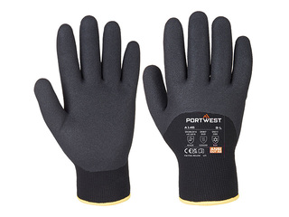 Darba cimdi Arctic Winter, lietošanai aukstumā, melni, L izmērs