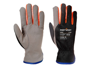 Cold Weather Work Gloves Wintershield, Size L, Black/Orange