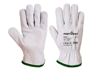 Töökindad Oves Driver, nahast, suurus L, hallid