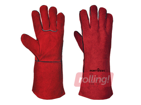 Darba cimdi Welders Gauntlet, metināšanai, sarkani, XL izmērs