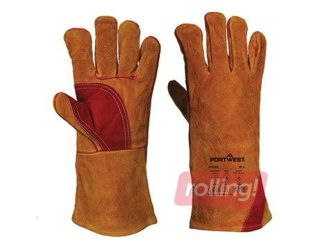 Darba cimdi Reinforced Welding Gauntlet metināšanai, brūni, L izmērs