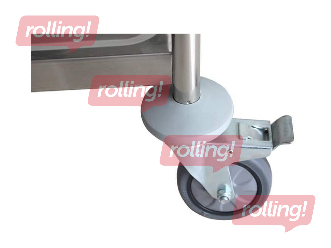 Ratiņi, ar 2 plauktiem, kravnesība 100kg