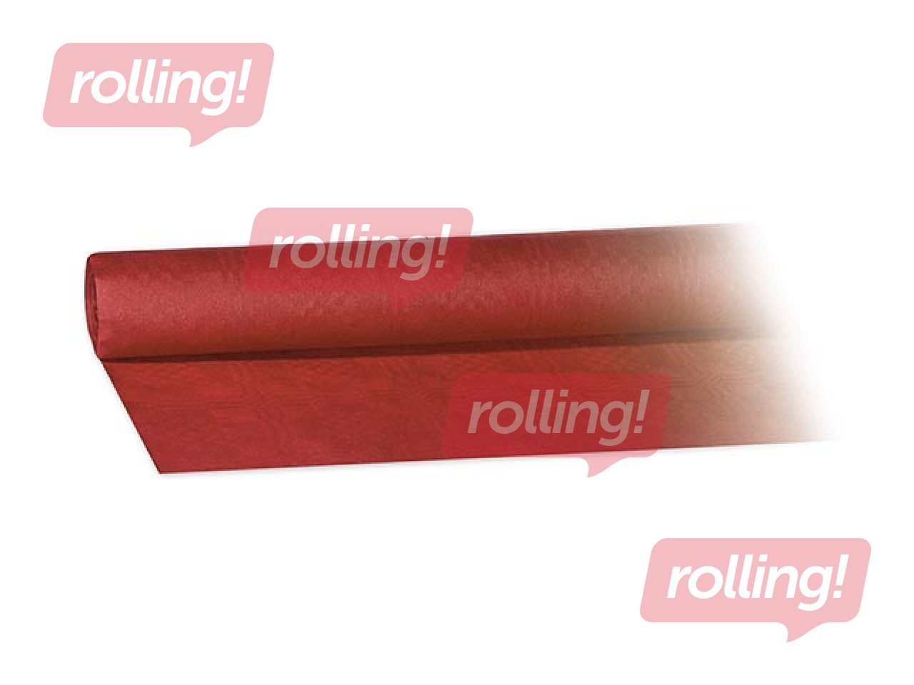 Paper tablecloth - roll  1.2x8m, red