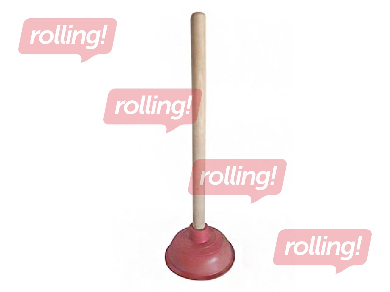 Rubber suction cup with wooden handle Toro