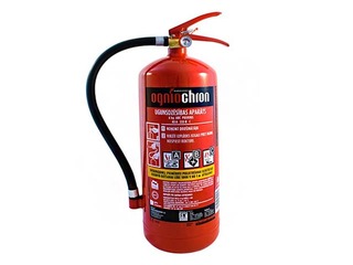 Fire extinguisher OGNIOCHRON with holder PA-6  (43A 233B/C)