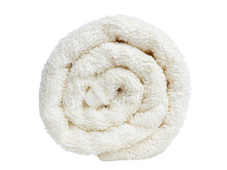 Terry towel, white, 50x100cm