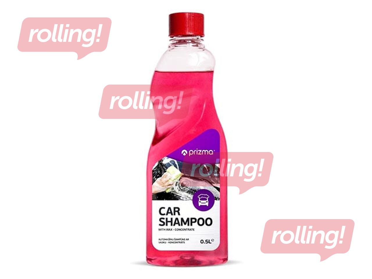 Car shampoo concentrate with wax PRIZMA, 500ml