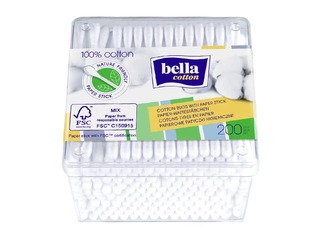 Vatitikud Bella, Cotton, karbis, 200 tk.