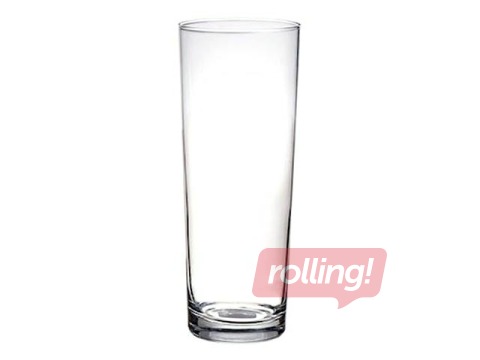 Vāze Donna, stikla, caurspīdīga, Ø9.4x7.5, h-24cm