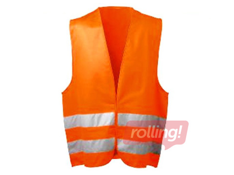 Reflective vest for adult XL size, orange