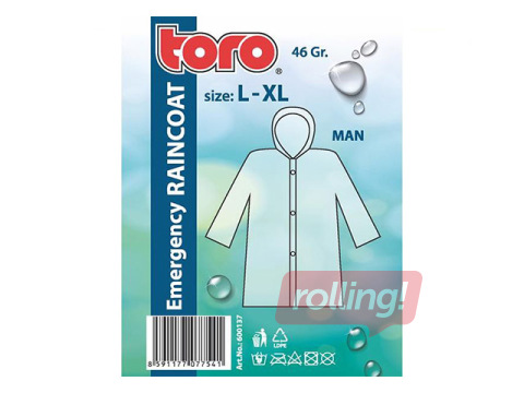 Lietusmētelis vīriešiem Toro, L-XL izmērs