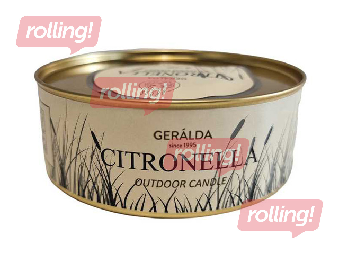 Sääsetõrjeküünal, Citronella,  Ø10x3.8cm