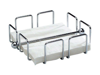 Napkin holder Wire for 50 napkins, 19x19,h-6.5cm, metal