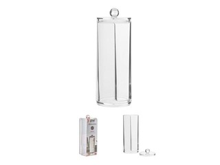 Vates plāksnīšu turētājs, Ø 7,2 x h20 cm,caurspīdīga palstmasas