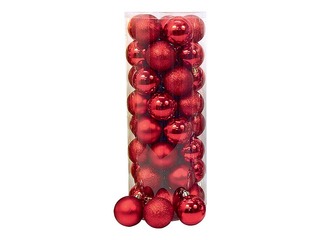Елочные шары, красные, ø6см, 40 шт.