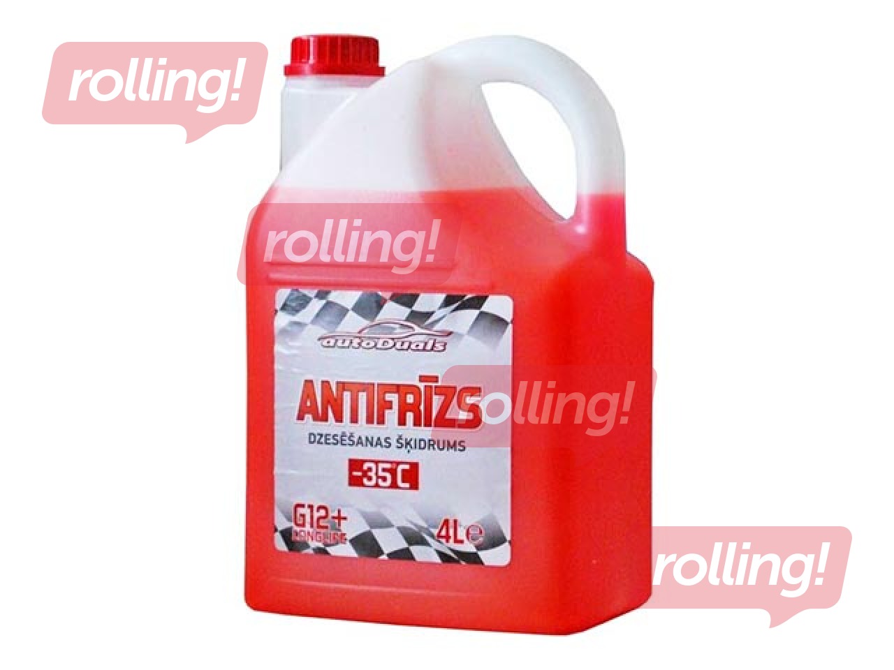 Antifrīzs AutoDuals Longlife -35C, sarkans, G12, 4l