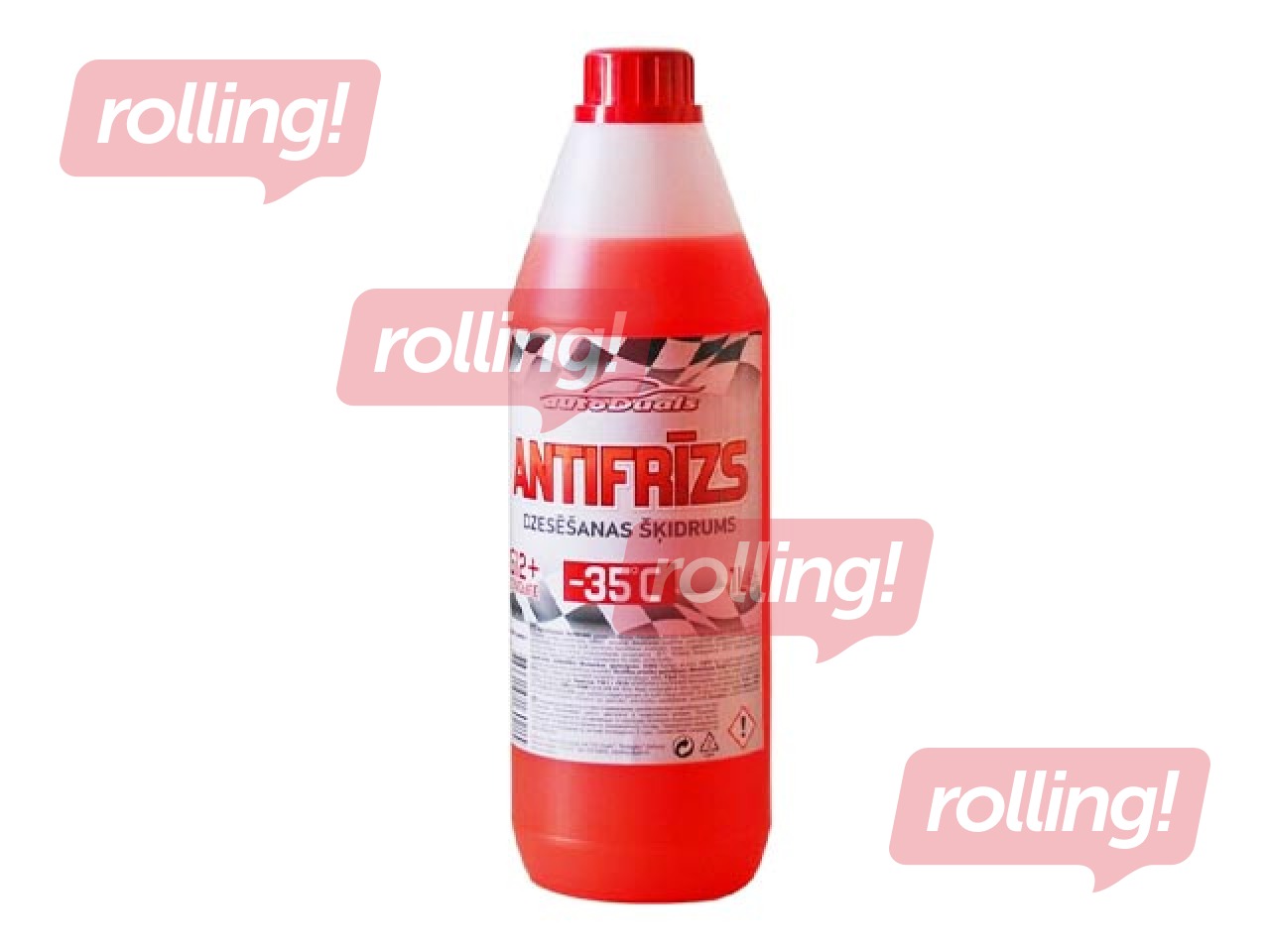 Antifrīzs AutoDuals Longlife -35C, sarkans, G12, 1l