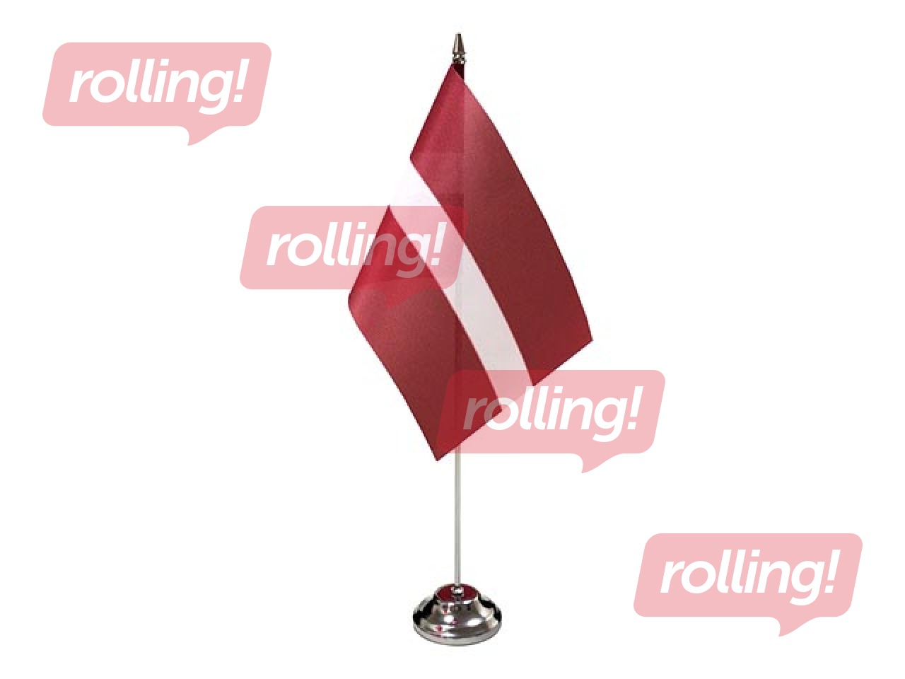 Latvijas karogs, galda, 10x20cm