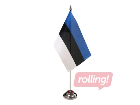 Igaunijas karogs, galda, 14x28cm