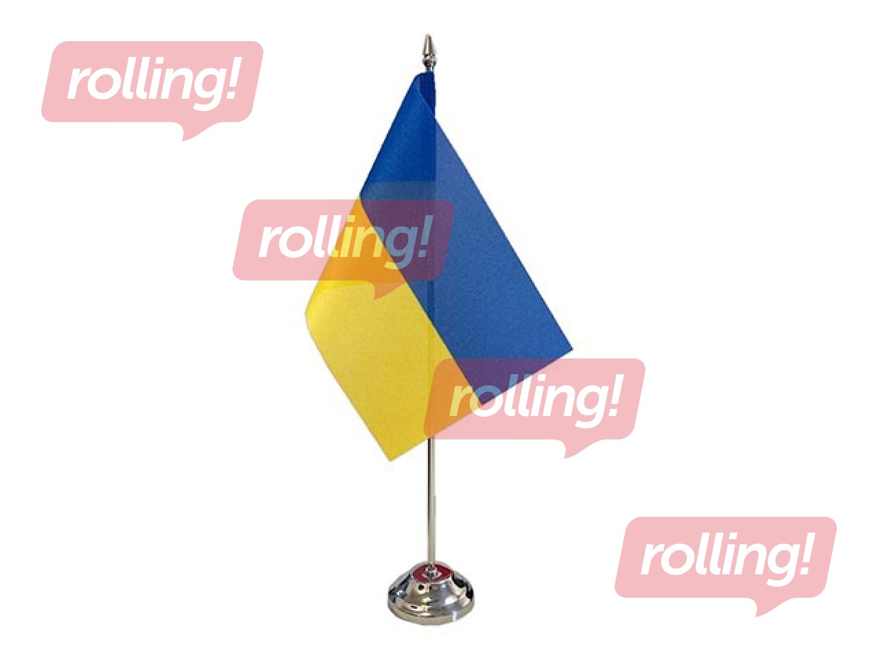 Ukrainas karogs, galda, 14x28cm