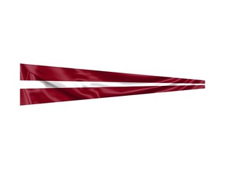 Latvijas karogs, vimpelis, 200x50cm