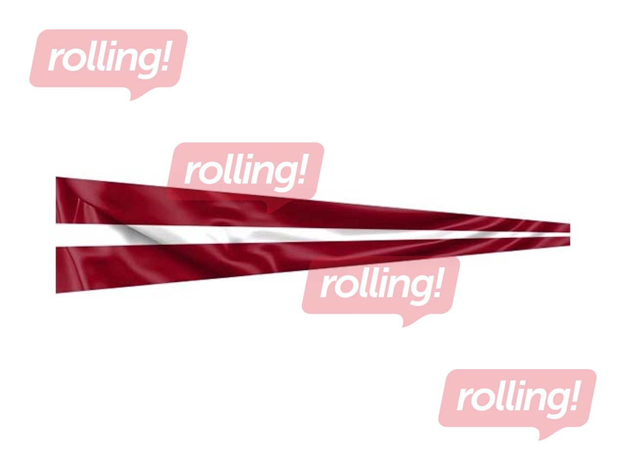 Latvijas karogs, vimpelis, 200x50cm