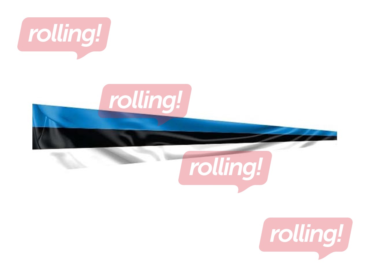 Estonian flag, pennant, 200x50cm