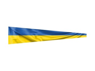 Ukraina lipp, vimpel, 200x50cm