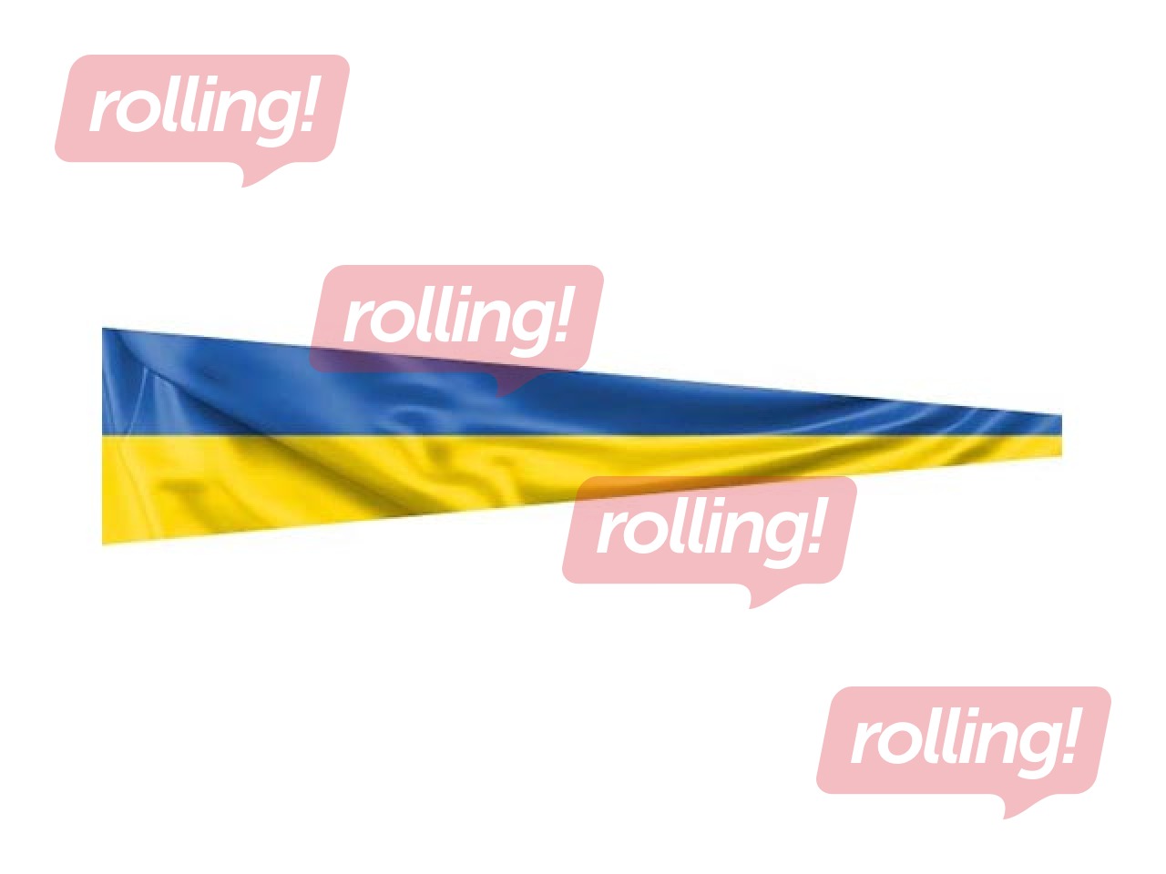 Ukrainas karogs, vimpelis, 200x50cm