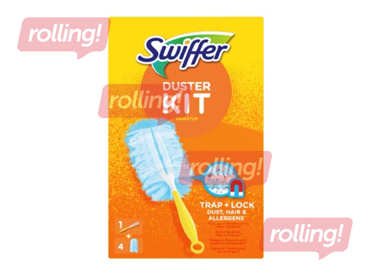 Putekļu slota Swiffer+4 rezerves
