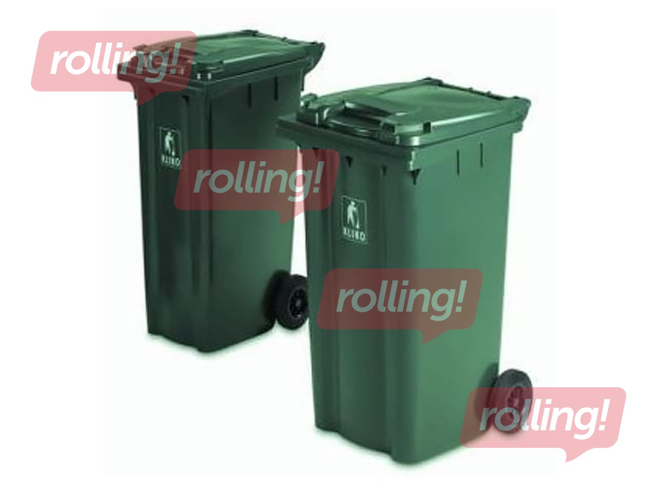 Atkritumu konteiners 240L, zaļš