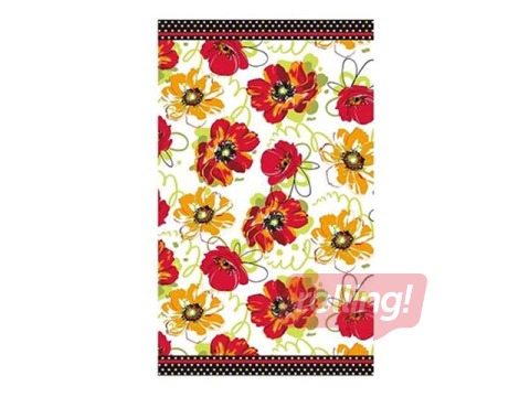 Полотенце, кухонное, Цветы 38 x 63 см, 100% хлопок