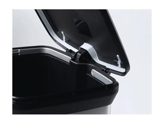 Prügikast pedaaliga Deco Bin, metalliseeritud, hõbedane, 50l