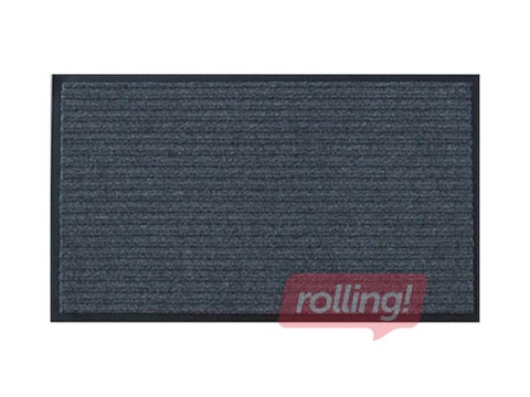 Ieejas paklājs Okko Sphinx, ar gumijas pamatni, pelēks, 90x60cm