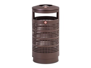 Waste bin with ashtray, 70l
