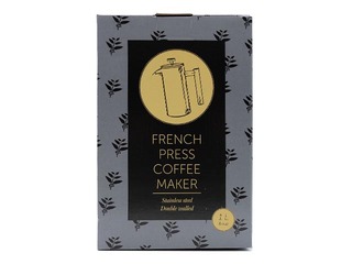 French press coffee maker black, matte, 1 L