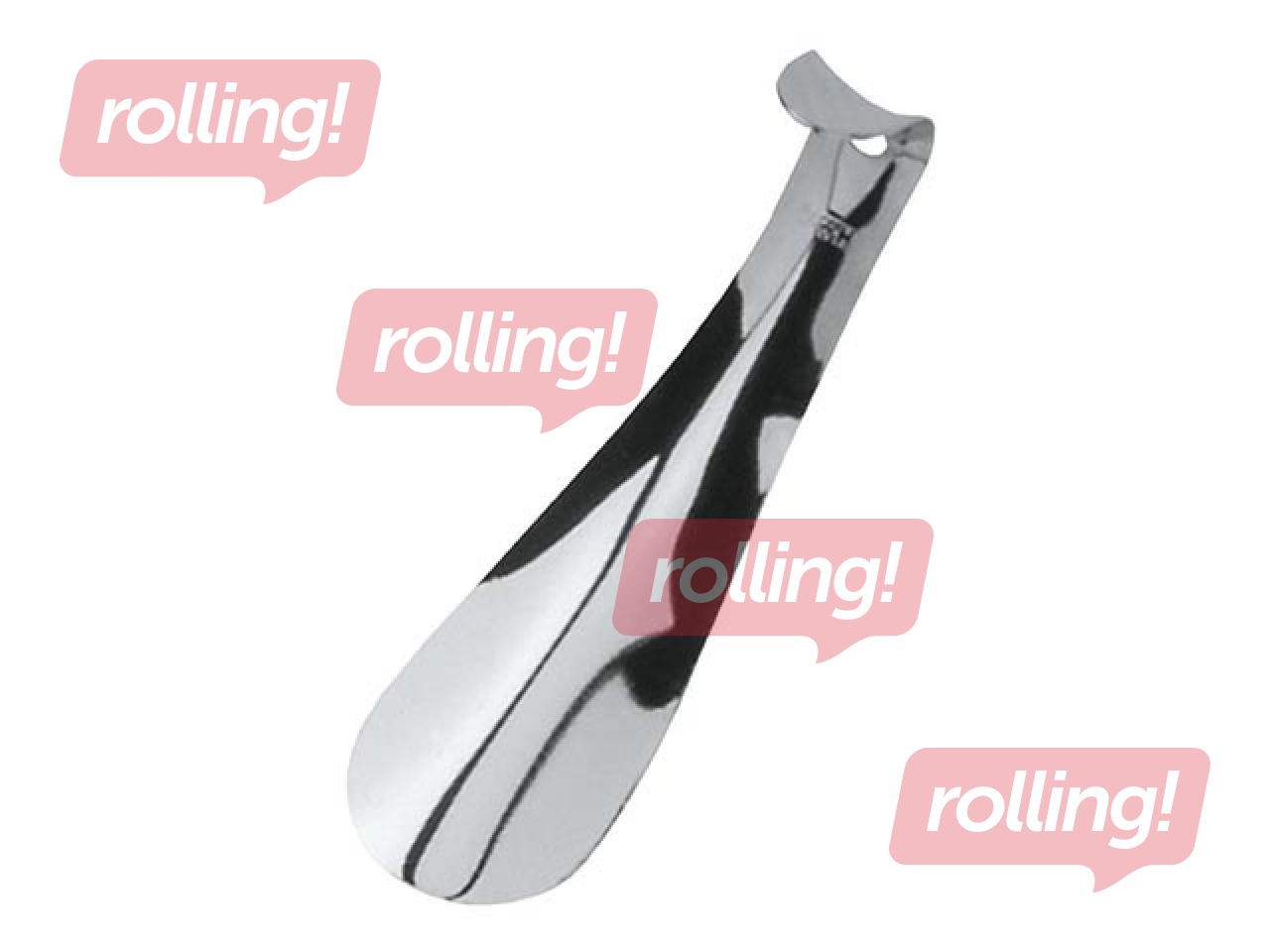 Metal shoe horn, 15 cm