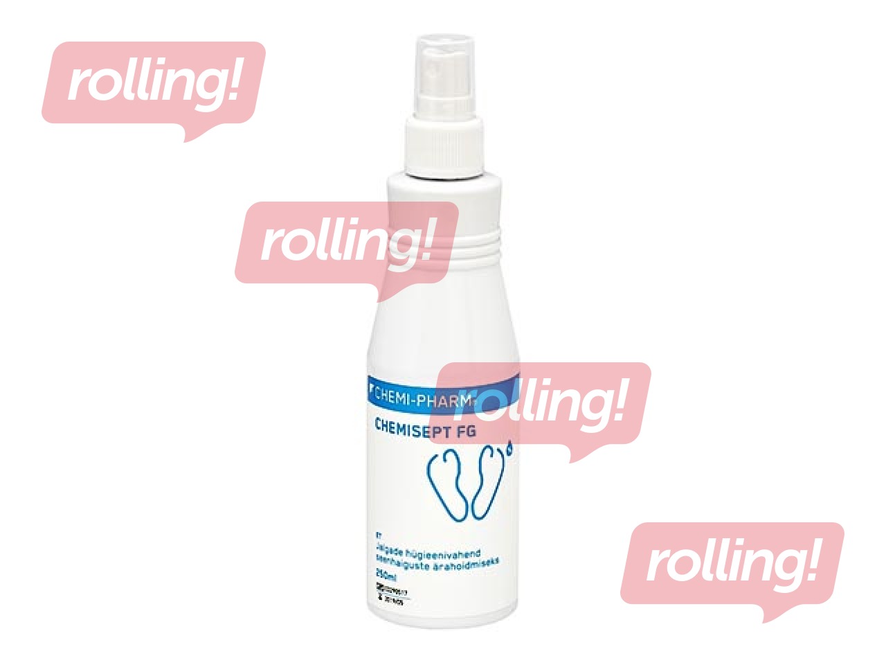 Dezinfekcijas līdzeklis Chemisept, pēdām un apaviem, ar pulverizatoru, 250ml