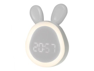 Alarm clock Mary's, rabbit, white, rechargeable