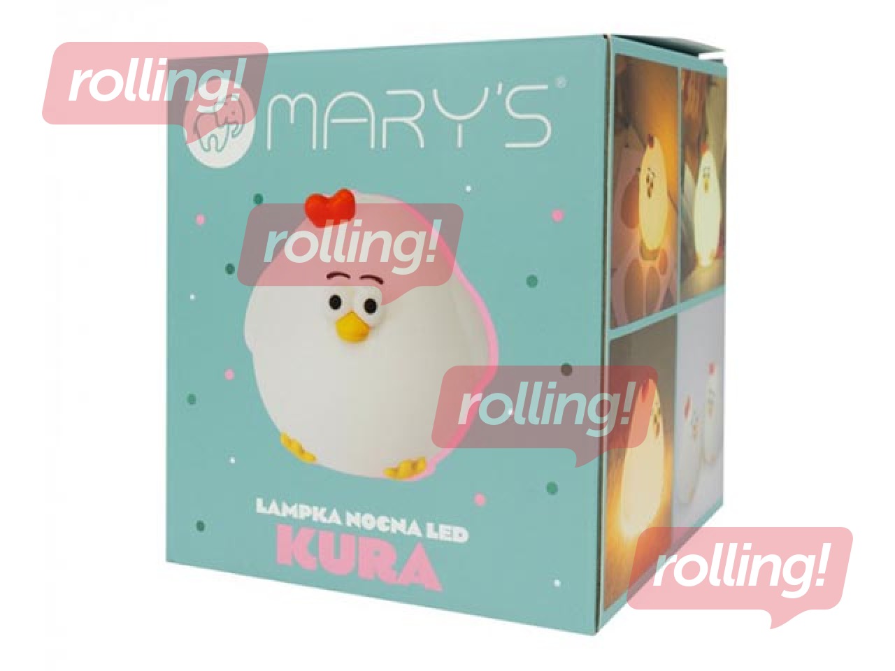 Nakts lampiņa Mary's, vista, lādējama