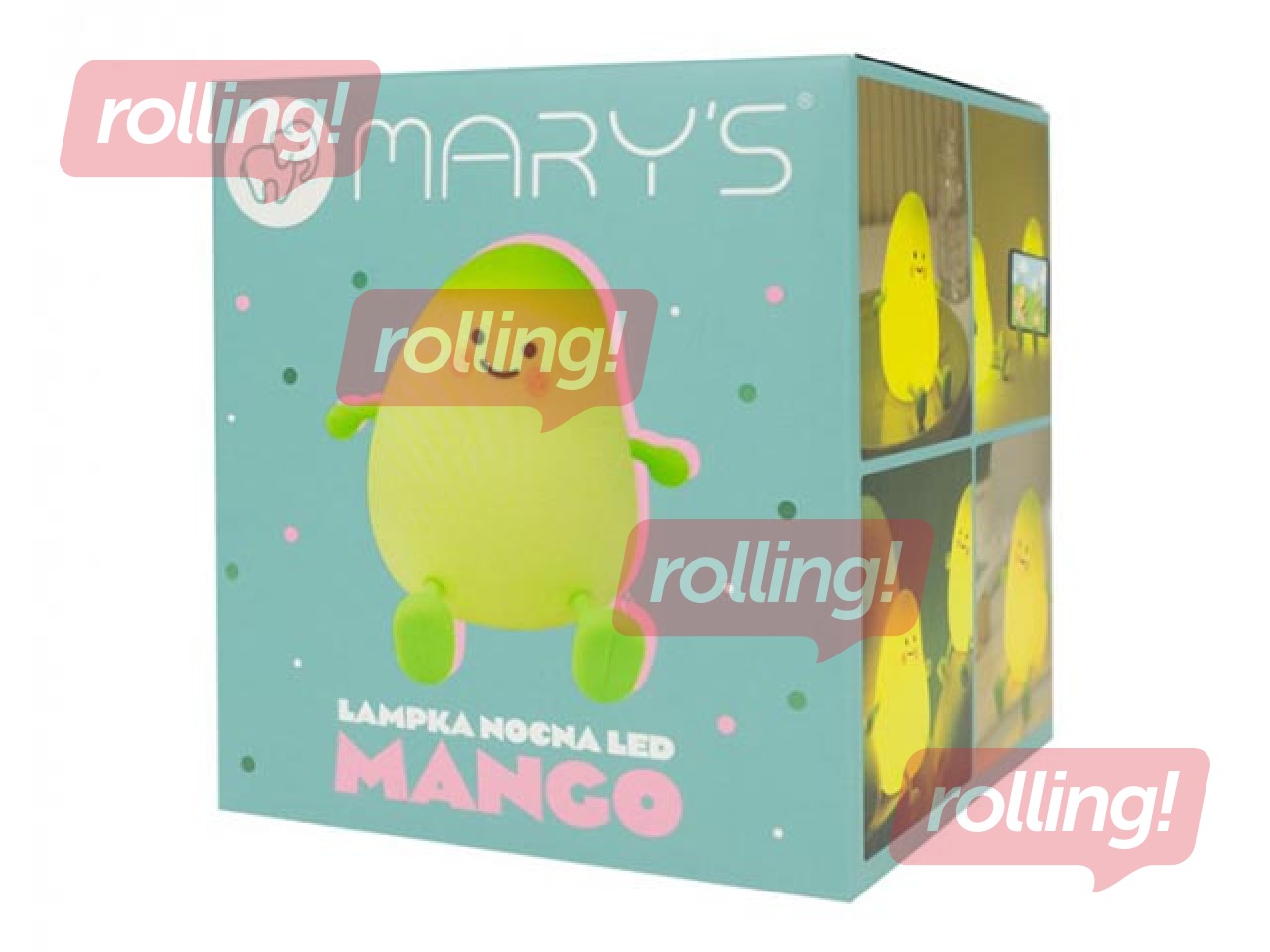 Ночная лампа Mary's, манго, перезаряжаемая