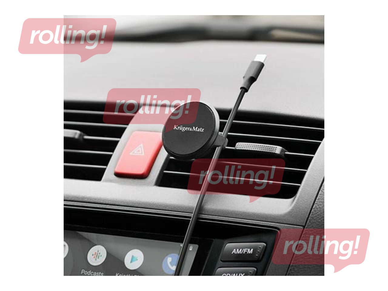 Telefona turētājs Kruger&Matz, magnētisks, stiprināms uz ventilācijas režģa