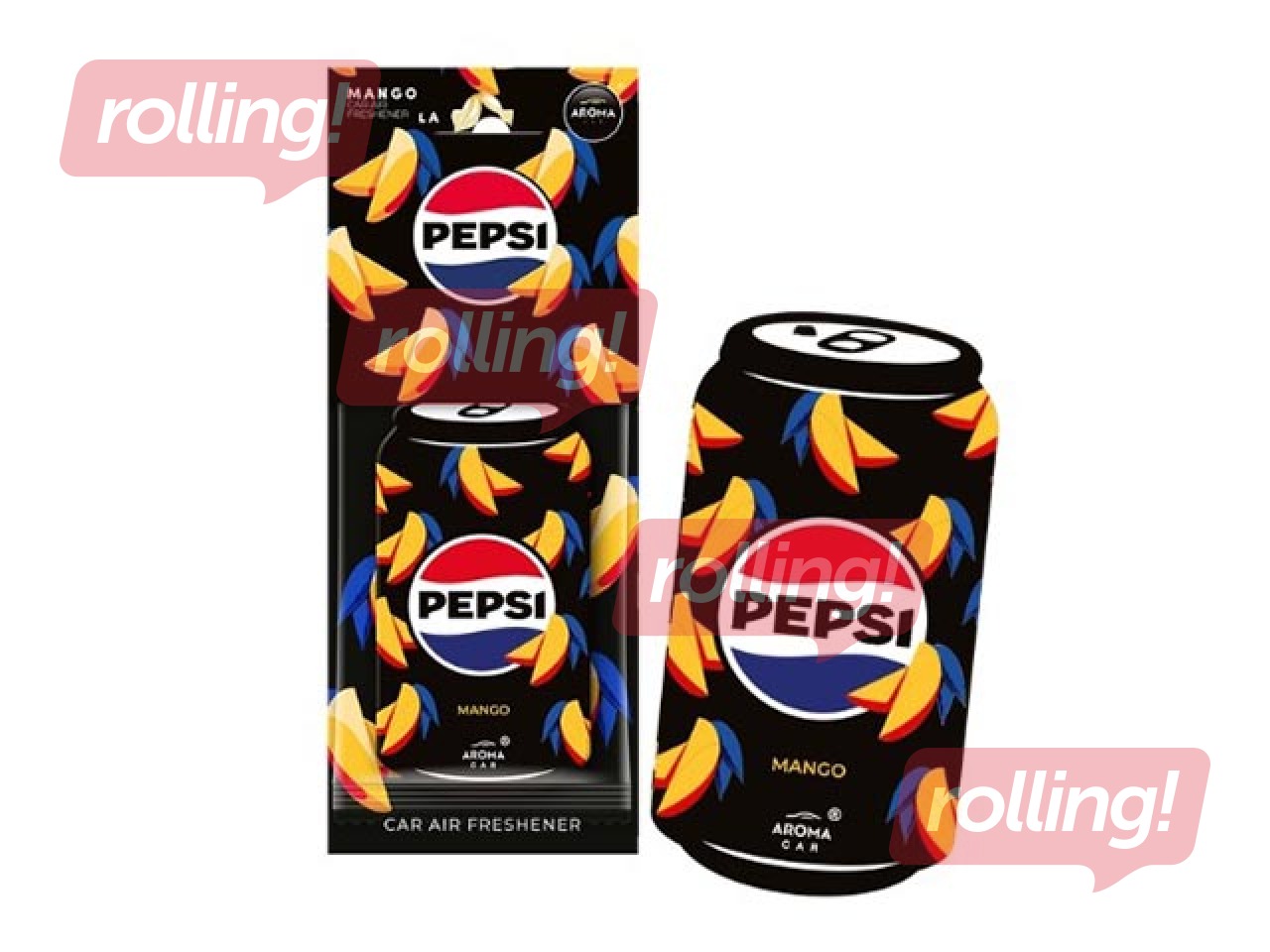 Auto gaisa atsvaidzinātājs Aroma Car, Pepsi can, mango, 1 gab.