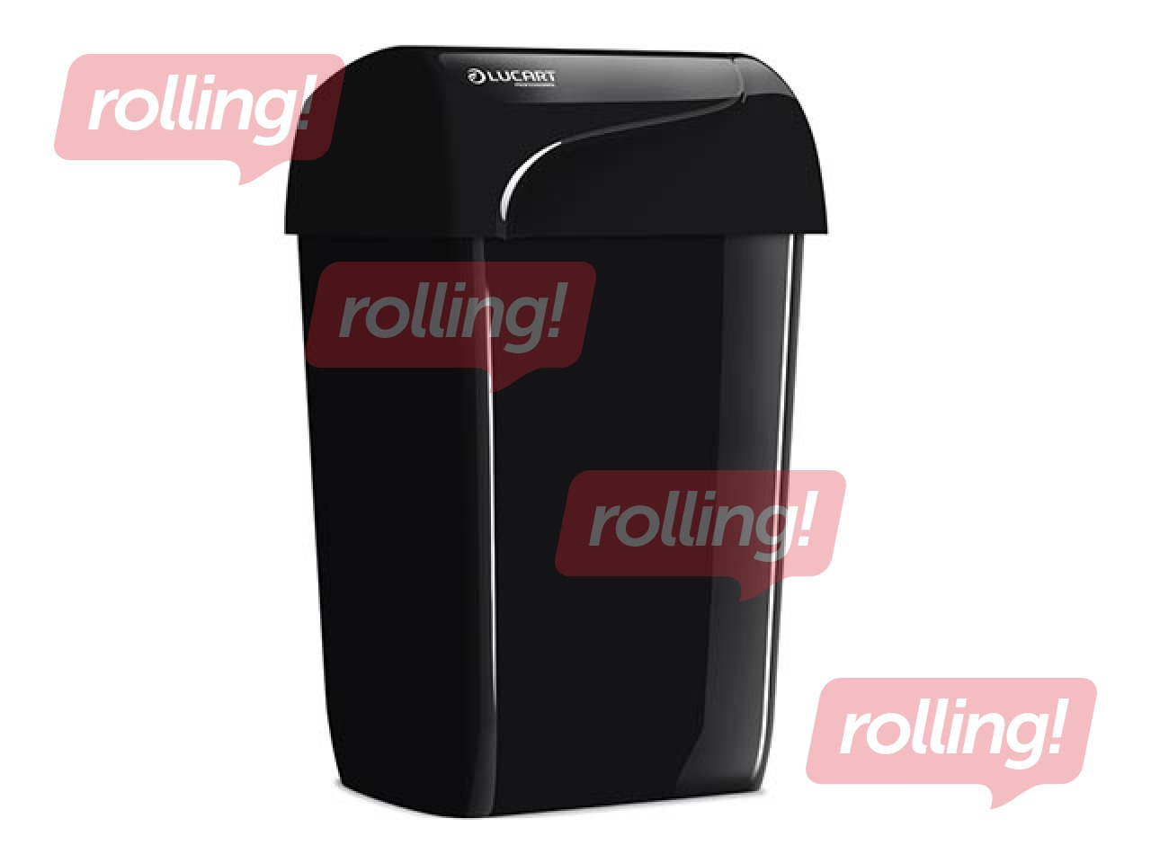 Atkritumu tvertne Lucart, Identity, melna, 43L